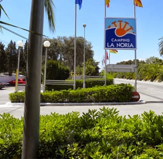 Recepción de Camping La Noria, camping familiar en Torredembarra